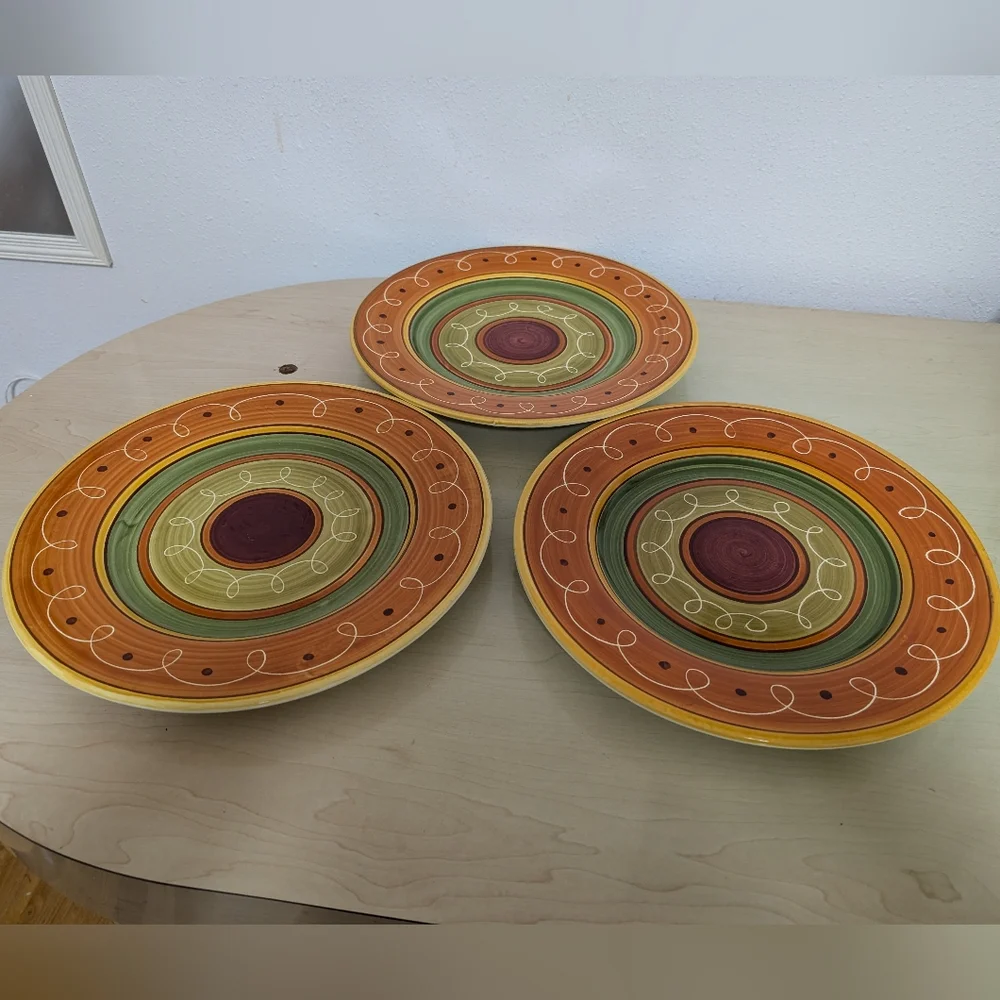 Pier 1 vintage discontinued‎ Etrusco stoneware 11.5